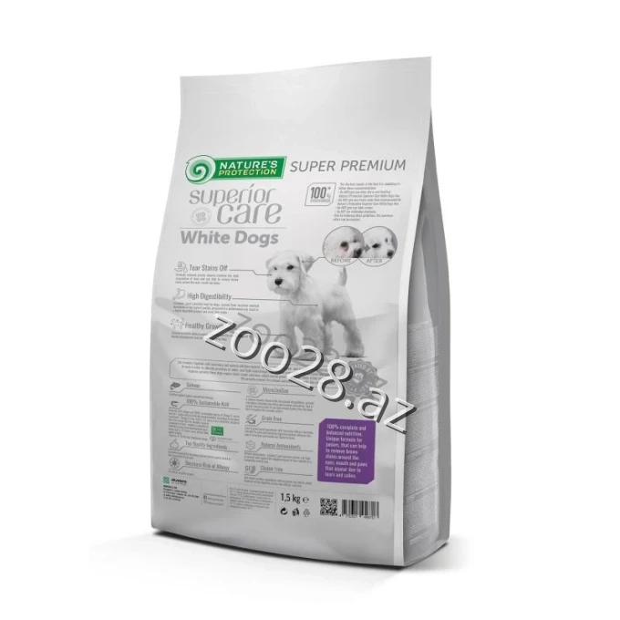 Natures Protection White Dogs Junior Qızıl Balığ İlə - İtlər - Şəkil 2