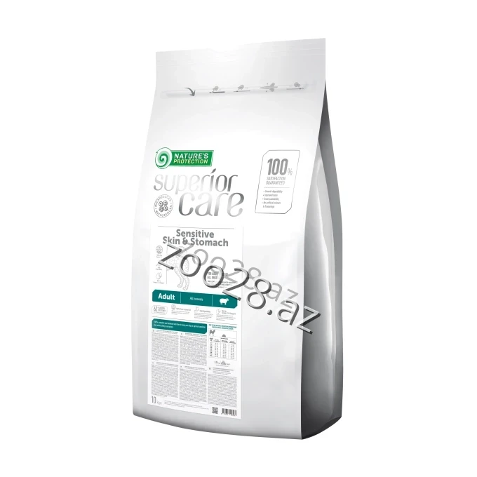 Natures Protection All Breeds Adult Sensitive Skin Stomach Quzu Əti ilə - İtlər | Zoo28.az