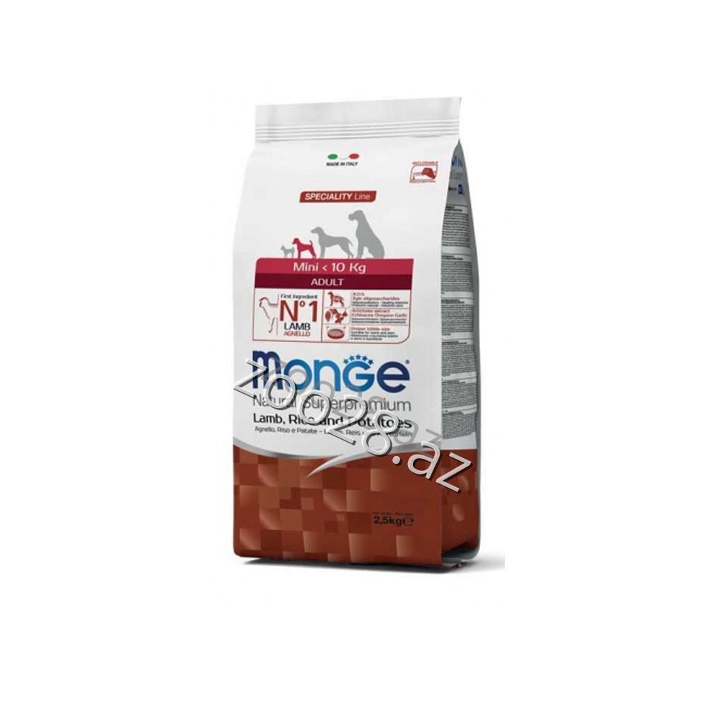 Monge Mini Adult Quzu Əti İlə - İtlər | Zoo28.az