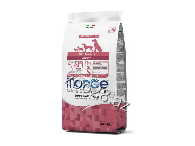 Monge Monoprotein All Breeds Adult with Beef Meat - Dogs | Zoo28.az