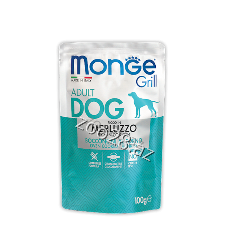 Monge Grill Adult Dog with Morina Fish 100 gr - Dogs | Zoo28.az