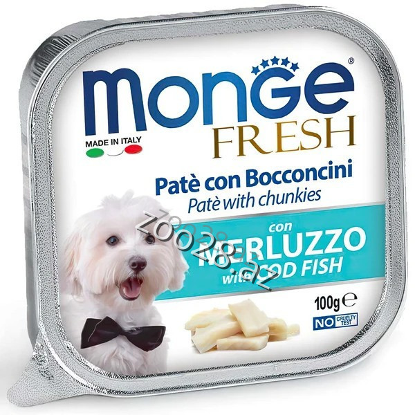 Monge Fresh Pate С Треской 100 gr - Собаки | Zoo28.az