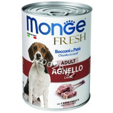 Monge Fresh Adult Dog Pate С Ягненком 400 gr