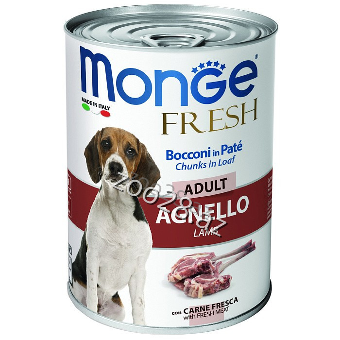 Monge Fresh Adult Dog Pate С Ягненком 400 gr - Собаки | Zoo28.az