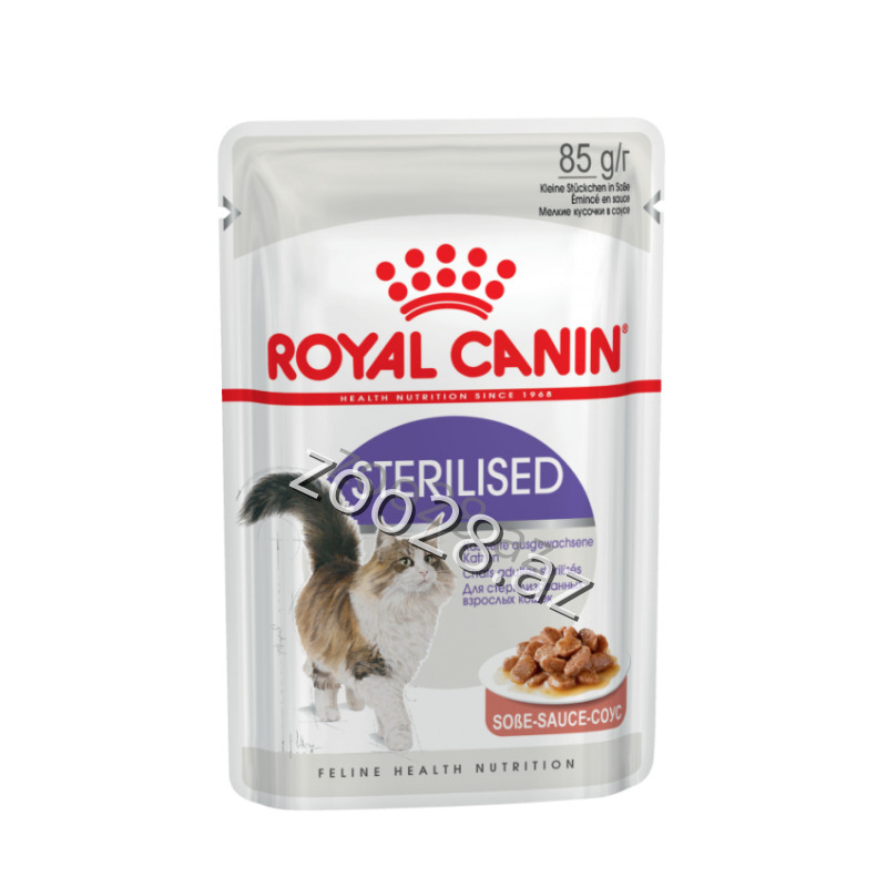 Royal Canin Sterilised Gravy  для стерилизованных кошек, 85 г - Кошки | Zoo28.az