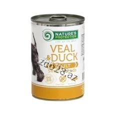 Natures Protection Konserv Adult Dog Dana Və Ördək Əti ilə 400 gr