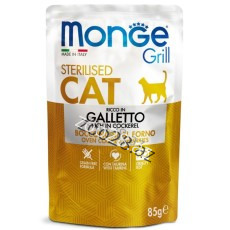 Monge Grill Sterilized Cats With Chicken, 85 g