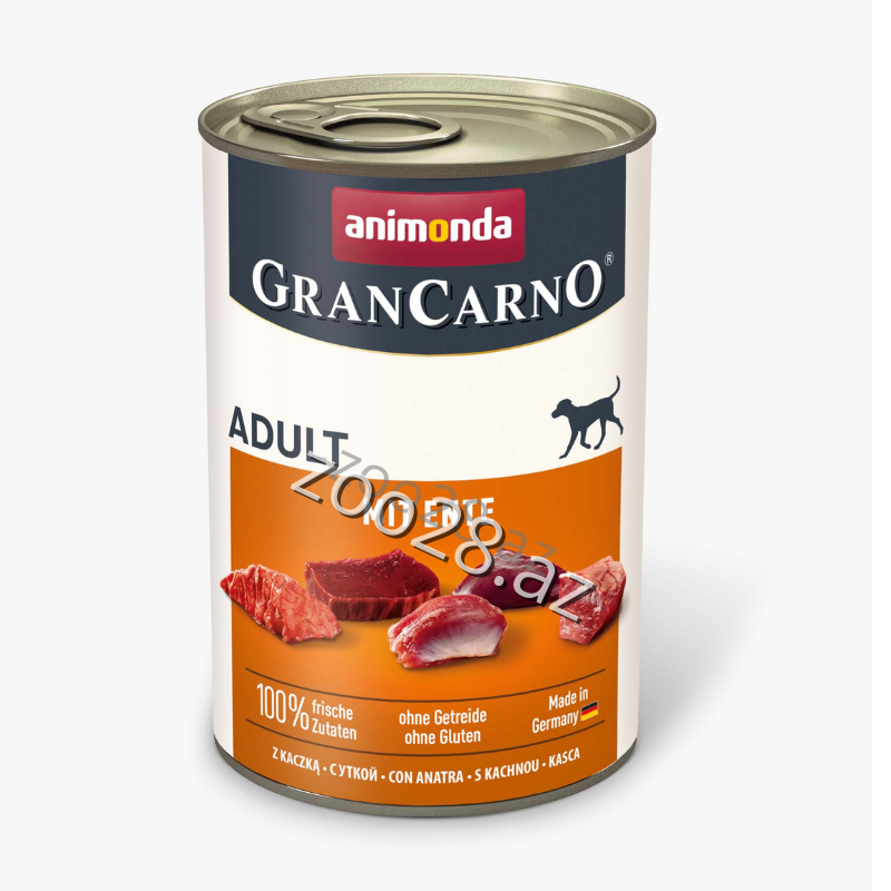 Animonda grancarno Konserv Adult Dog Ördək ilə 800 g - İtlər | Zoo28.az