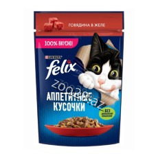 Felix Yetkin Beef Jelly for Cats, 75 g