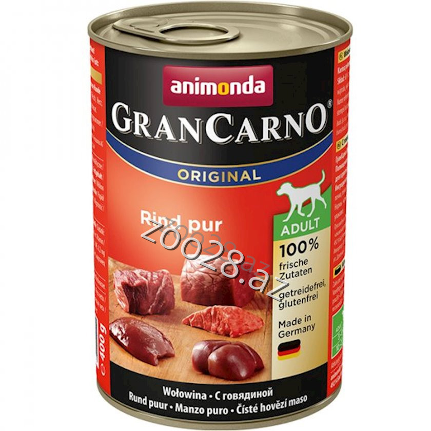 Animonda grancarno Konserv Adult Dog С Говядиной,400 qr - Собаки | Zoo28.az