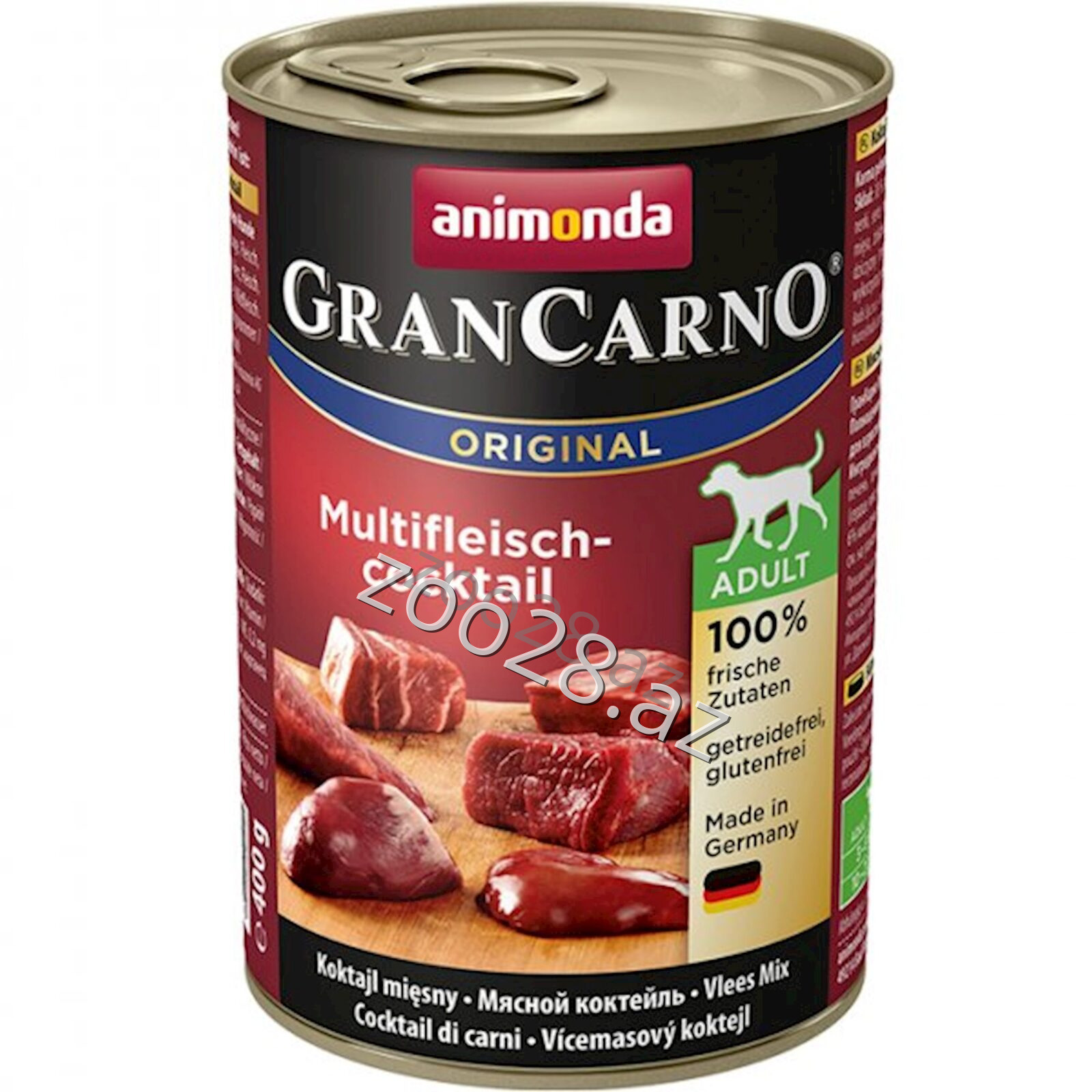 Animonda grancarno Adult Dog Mixed Meats Wet Food, 400 g - Dogs | Zoo28.az
