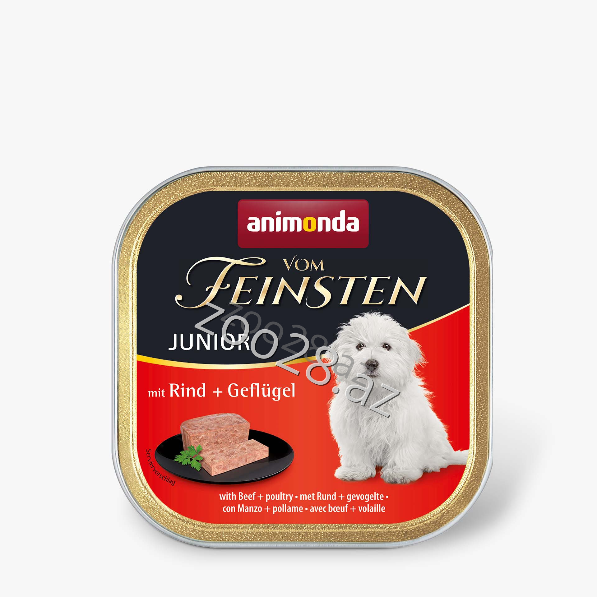 Animonda Feinsten Pate Junior Dog Говядина С Домашней Птицей  150 qr - İtlər | Zoo28.az