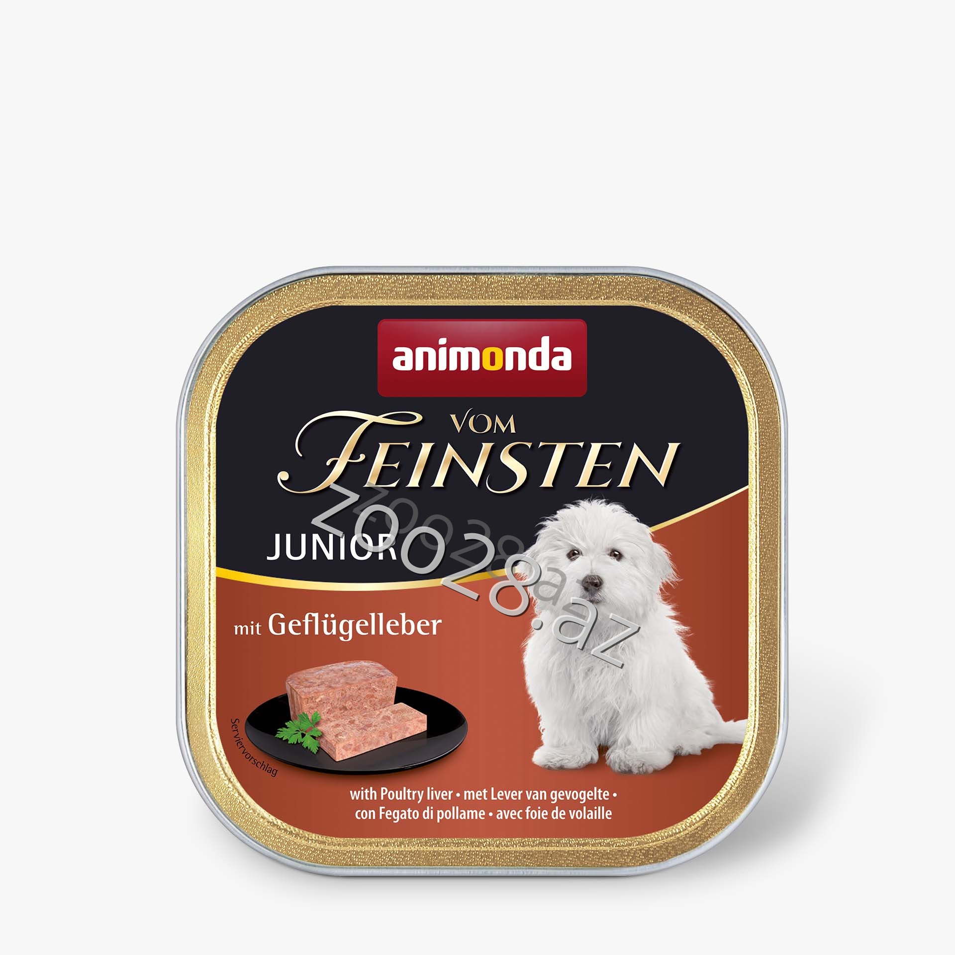 Animonda Feinsten Pate Junior Dog  Toyuq Ciyəri ilə 150 qr - İtlər | Zoo28.az