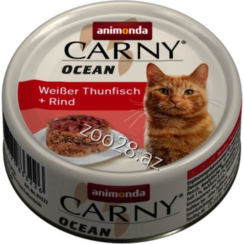 Animonda Carny Ocean Tuna Fish and Beef, 80 gr - Cats | Zoo28.az