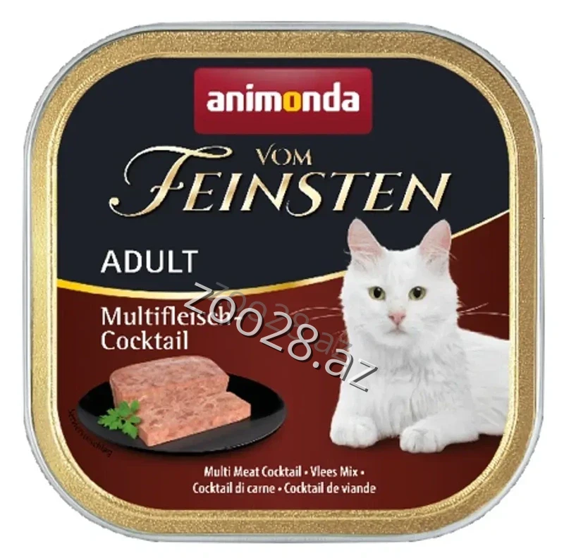 Animonda Vom Feinsten Adult Cats Mixed Meats, 100 g - Cats | Zoo28.az