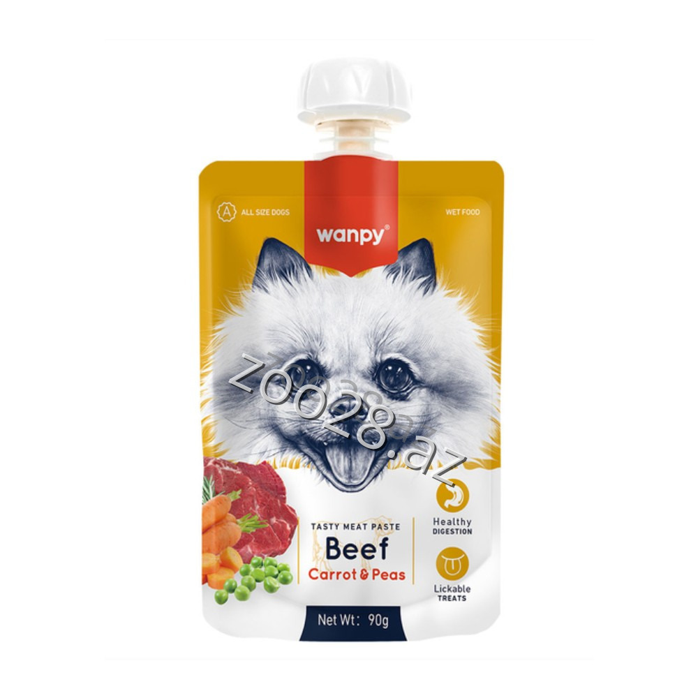 Wanpy Paste with Beef 90g - Dogs | Zoo28.az
