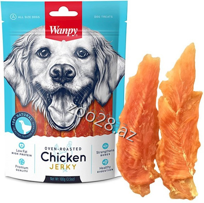 Wanpy Jerky with Chicken Meat 100gr - Dogs | Zoo28.az