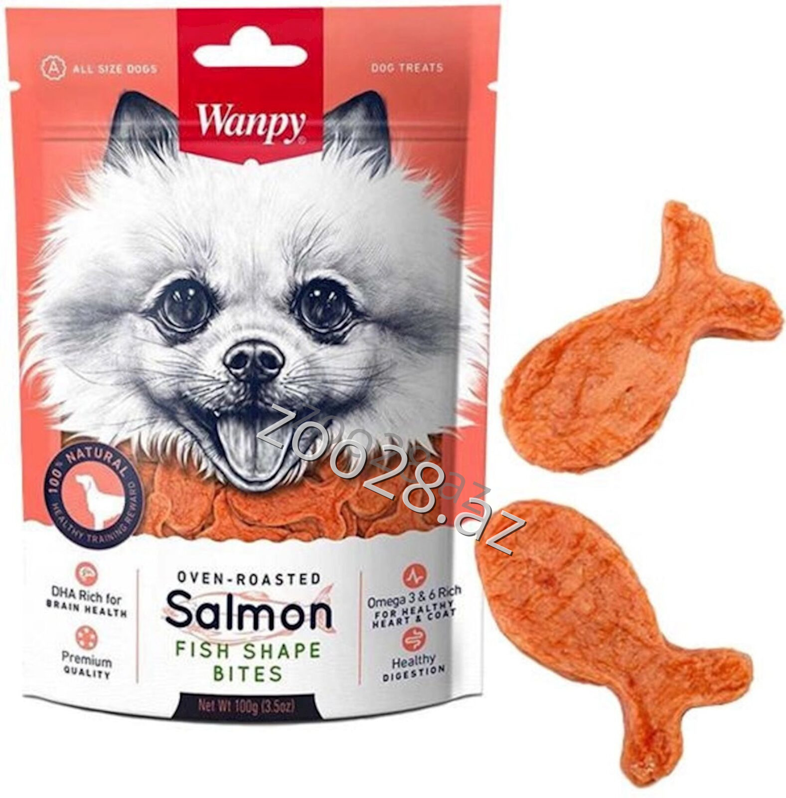 Wanpy Shape Bites with Goldfish 100 gr - Dogs | Zoo28.az