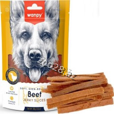 Wanpy Jerky Slices Mal Əti ilə 100gr - İtlər