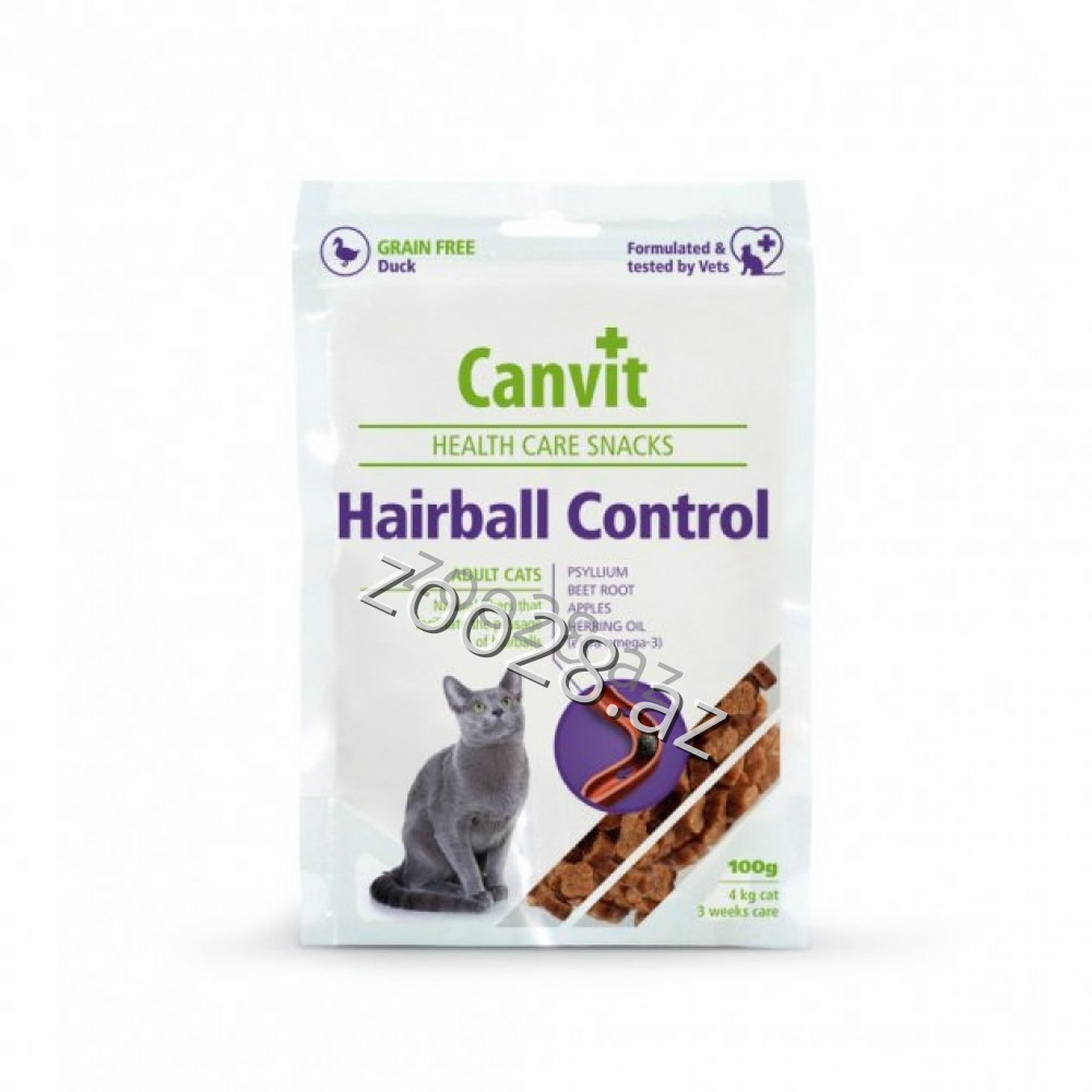 Canvit Snacks Hairball Control 100 gr - Pişiklər | Zoo28.az