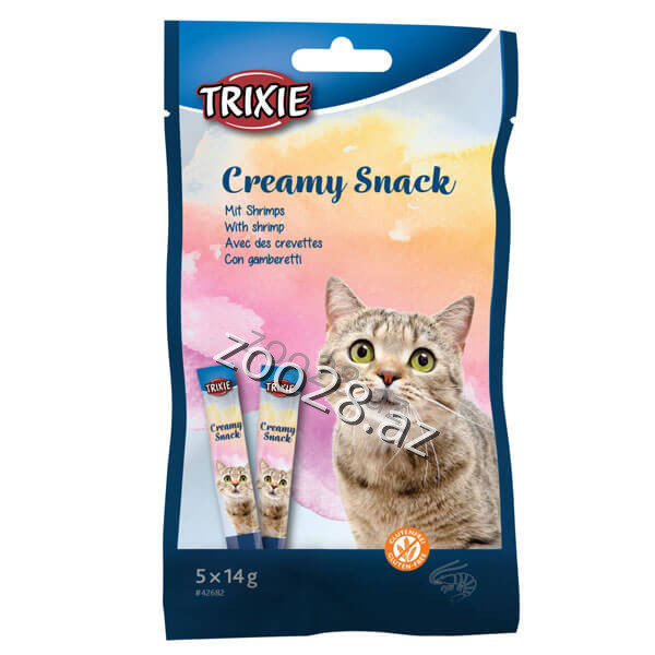 Trixie Creamy Snack Shrimp 14gr - Cats | Zoo28.az