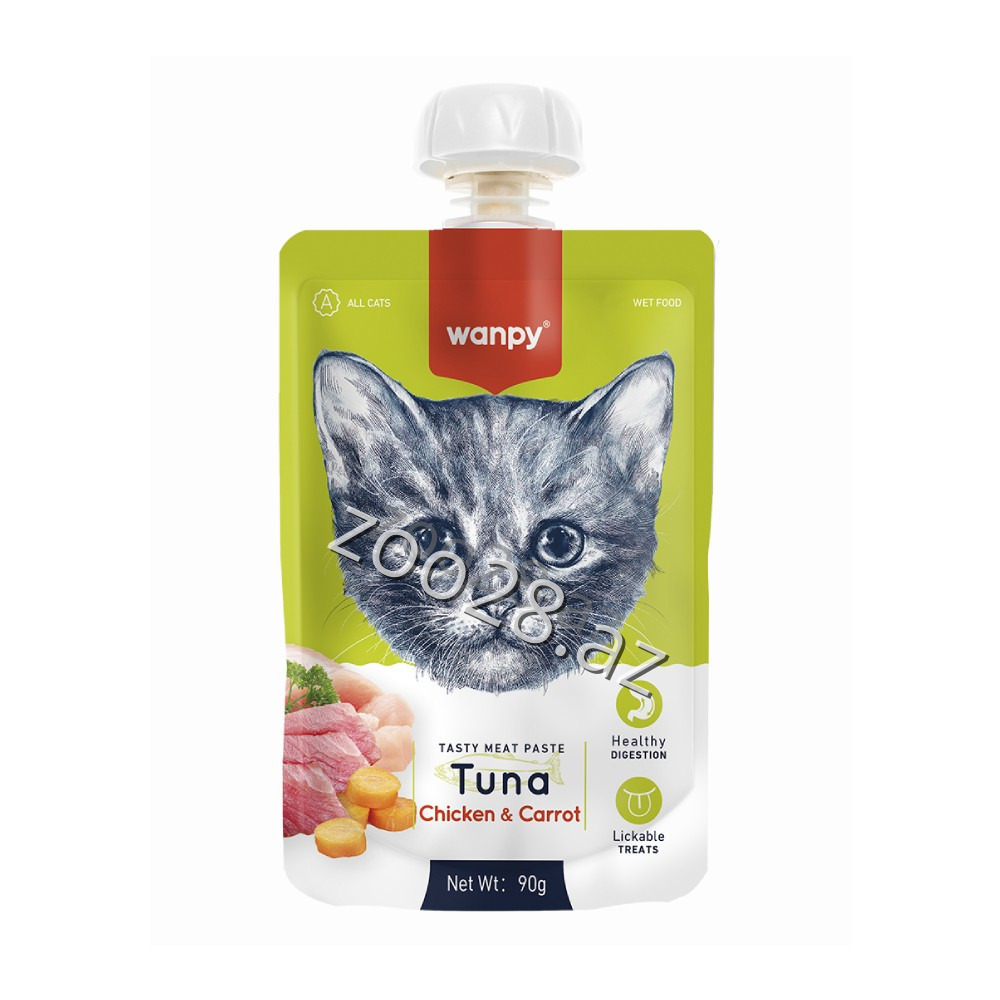 Wanpy Паста Тунец 90г - Кошки | Zoo28.az