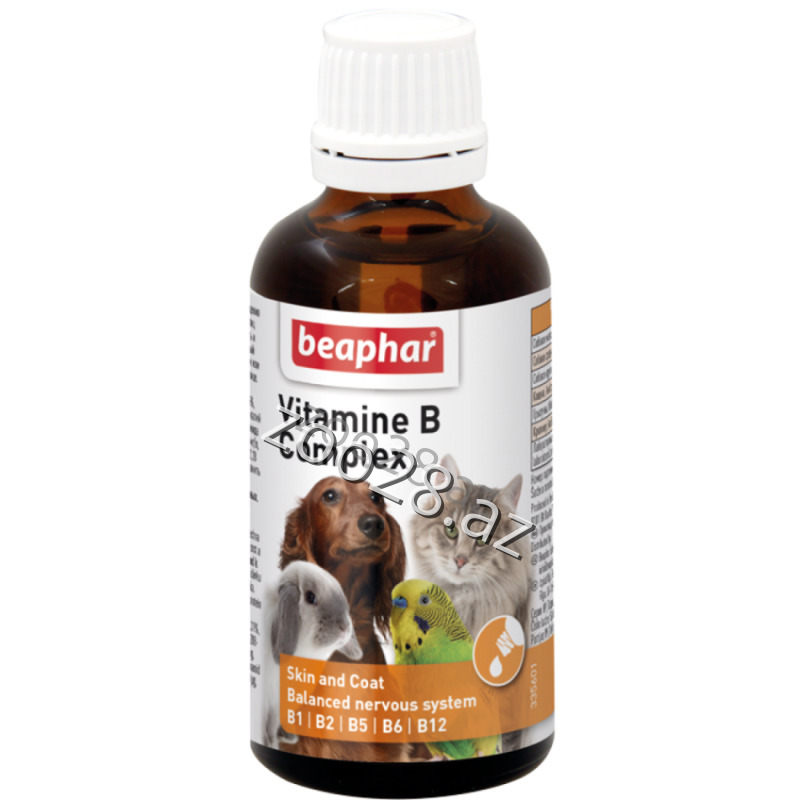 Beaphar B Kompleks Vitamini, 50 ml - İtlər | Zoo28.az