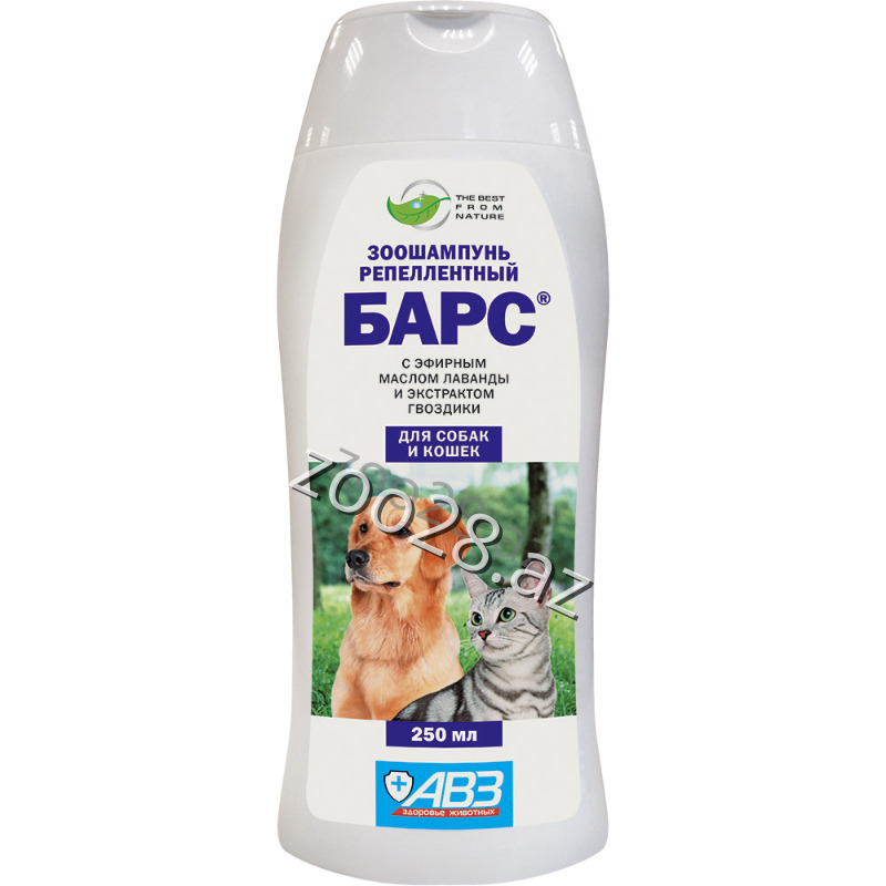 Bars Repellent Shampoo, 250 ml - Dogs | Zoo28.az