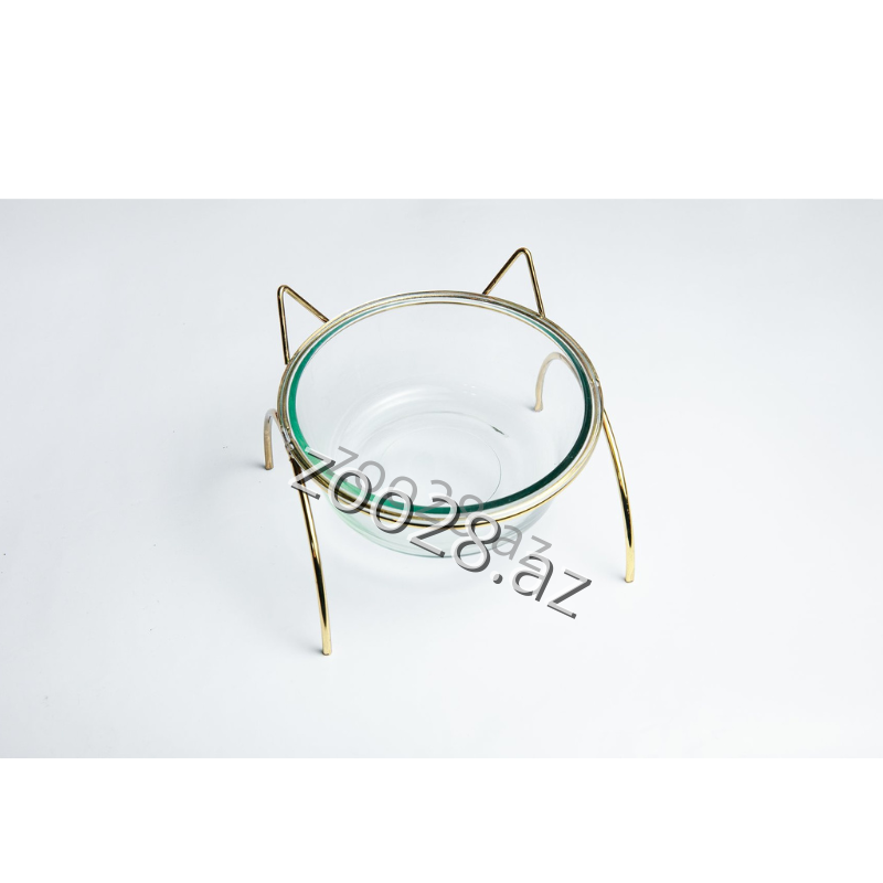 Single Glass Feed Bowl 303-66 - Cats | Zoo28.az