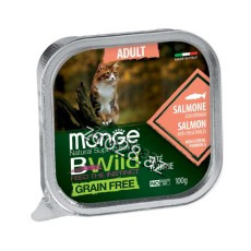 Monge Bwild Grain Free Salmon And Vegetables, 100 gr