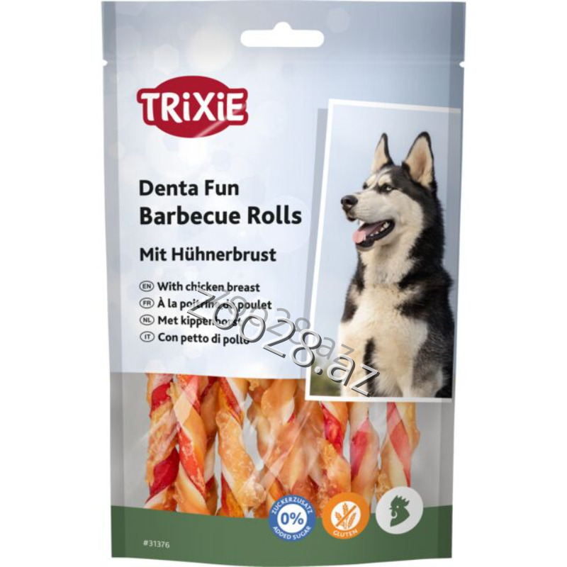 Trixie Denta Fun Barbecue Rolls, 80 gr - İtlər | Zoo28.az