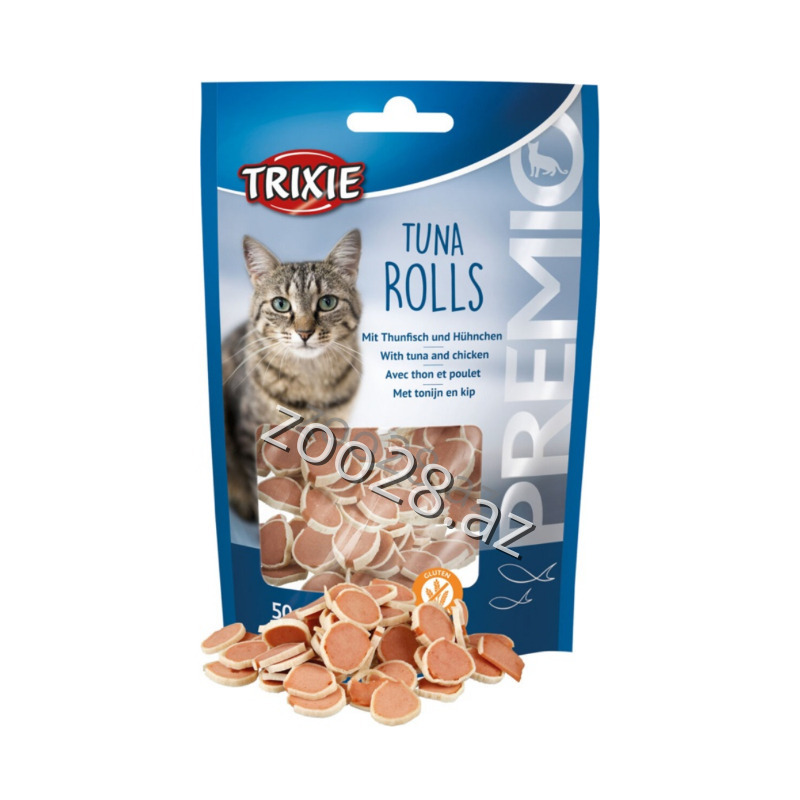 Trixie Rolls Tuna Chicken, 50 gr - Cats | Zoo28.az