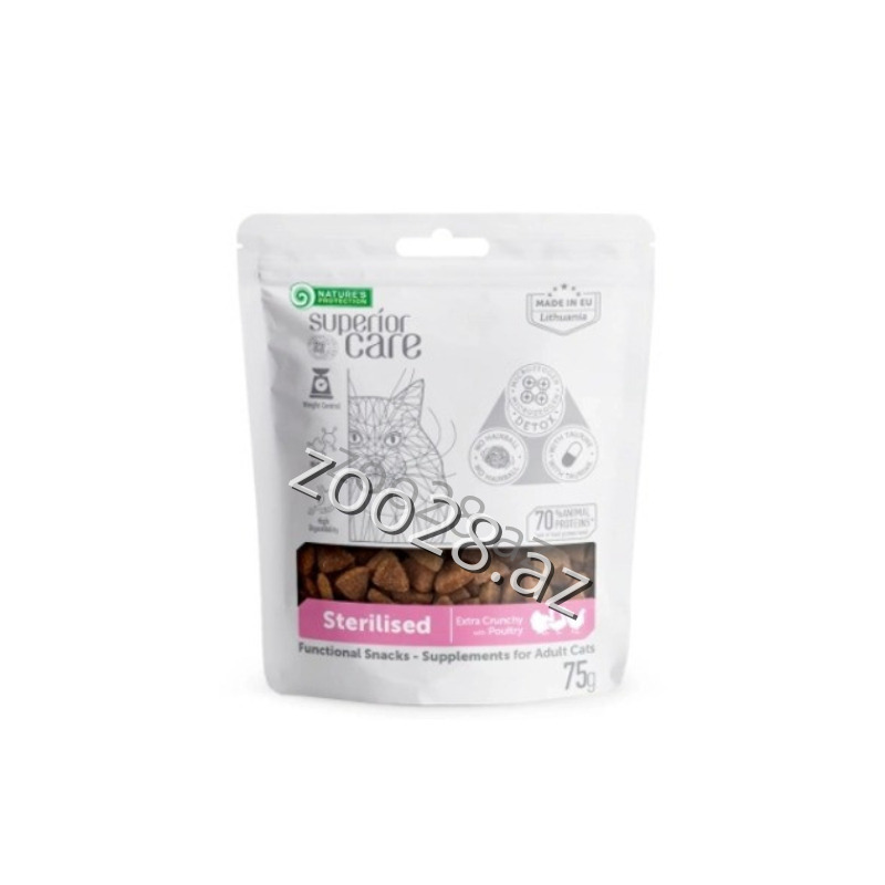 Natures Protection Snacks Sterilized, 75 gr - Cats | Zoo28.az