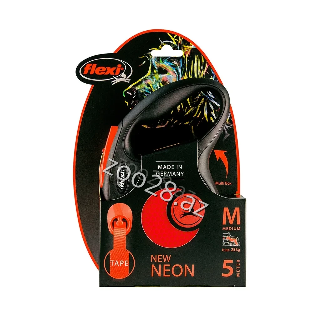 Flexi Tape 5 Meter M Nevv Neon - Dogs | Zoo28.az