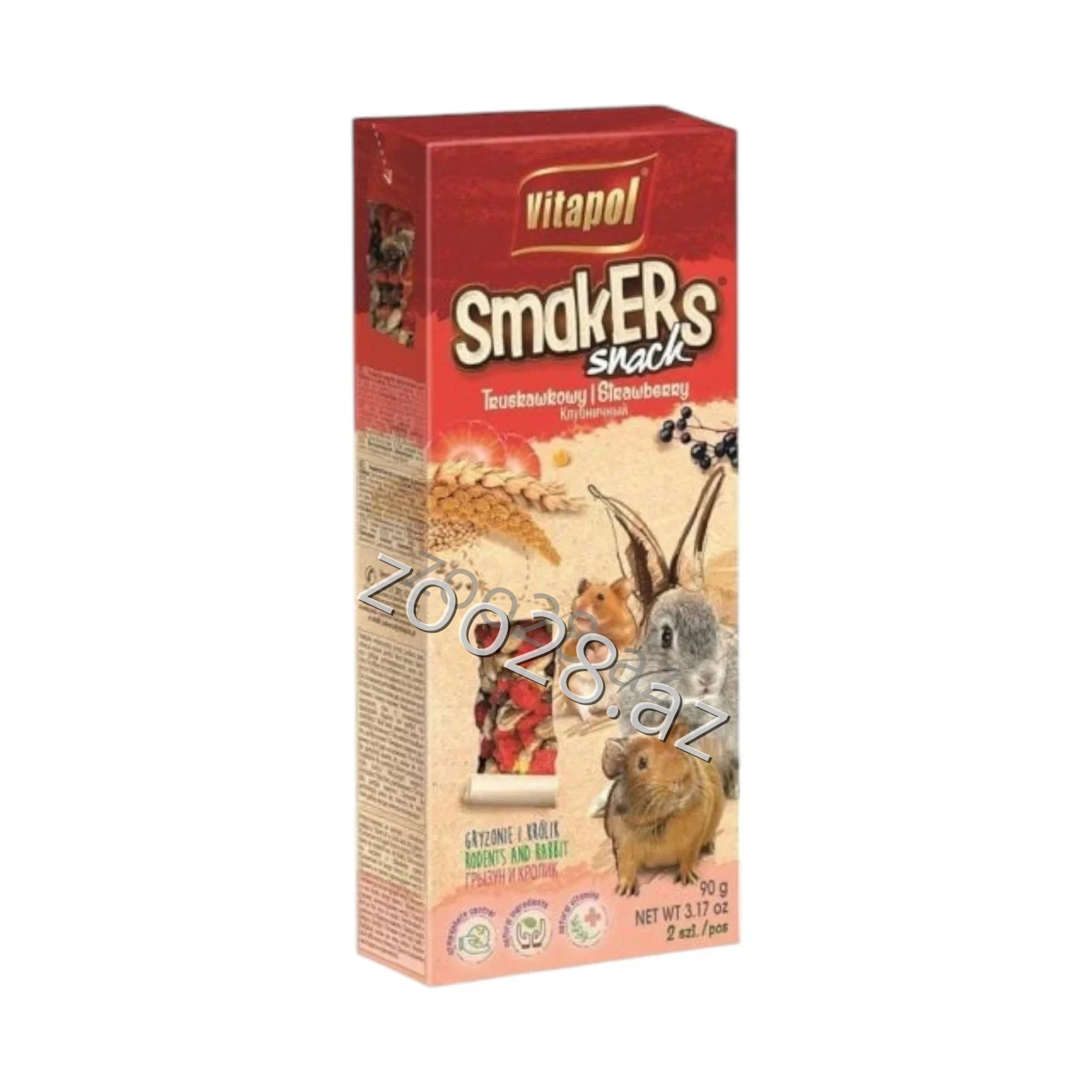 Витапол Смакерс Закуска Грызунов и Кроликов Клубника - Грызуны | Zoo28.az