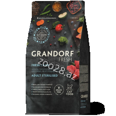 Grandorf Sterilised Quzu,1 kg - Pişiklər