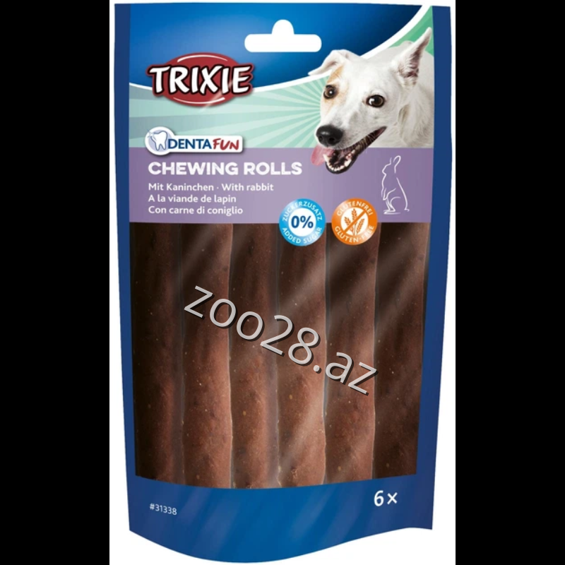Trixie Denta Fun Rolls Rabbit,80 qr - Собаки | Zoo28.az