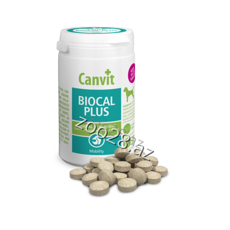 Canvit Biocal Plus Calcium Vitamin for Dogs, 230 tabs - Dogs - Photo 2