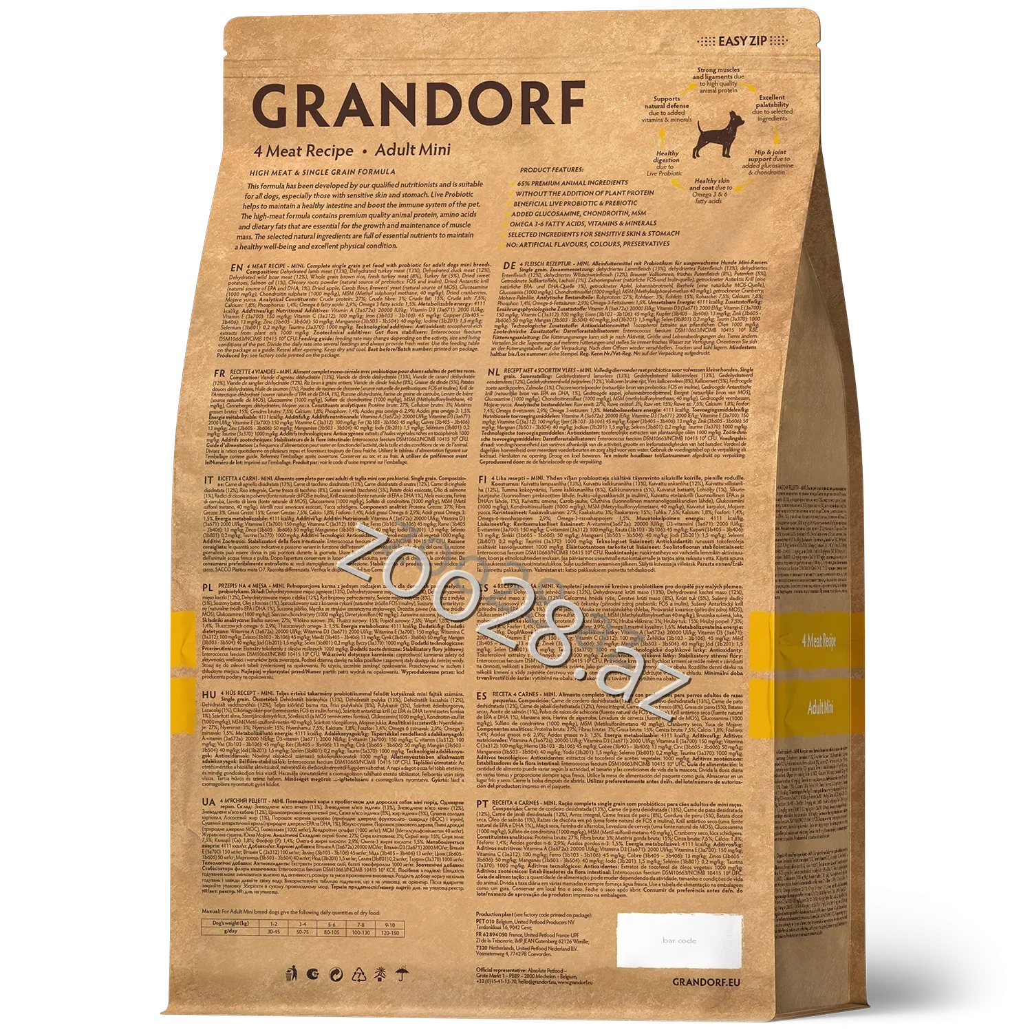 Grandorf Dog Mini Adult 4 Meat Types - Dogs - Photo 2