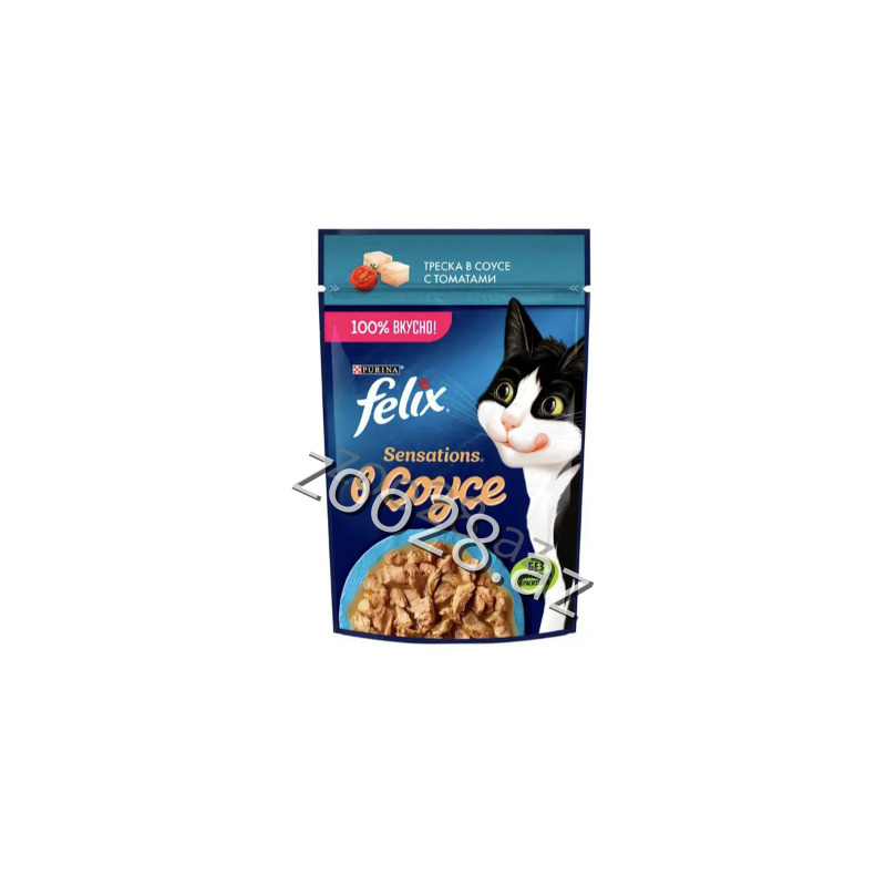 Felix Catmix with Cod Fish Sauce for Adult Cats, 75g - Cats - Photo 2
