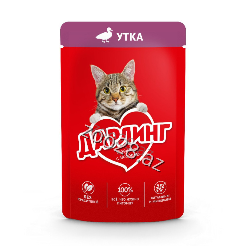 Darling  Корм Для Взрослых Кошек С  Уткой, 75 г - Кошки - Фото 2