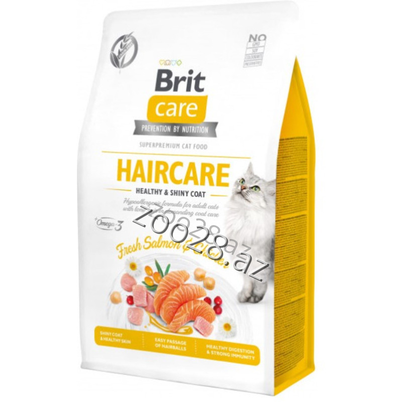 Brit Care Superpremium Haircare Balıq Və Toyuq Əti İlə - Pişiklər | Zoo28.az