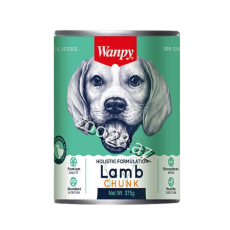 Wanpy Quzu Əti ilə Tikələr 375g - İtlər