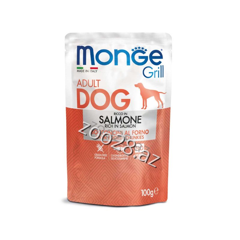 Monge Grill Adult Dog with Salmon 100 gr - Dogs | Zoo28.az