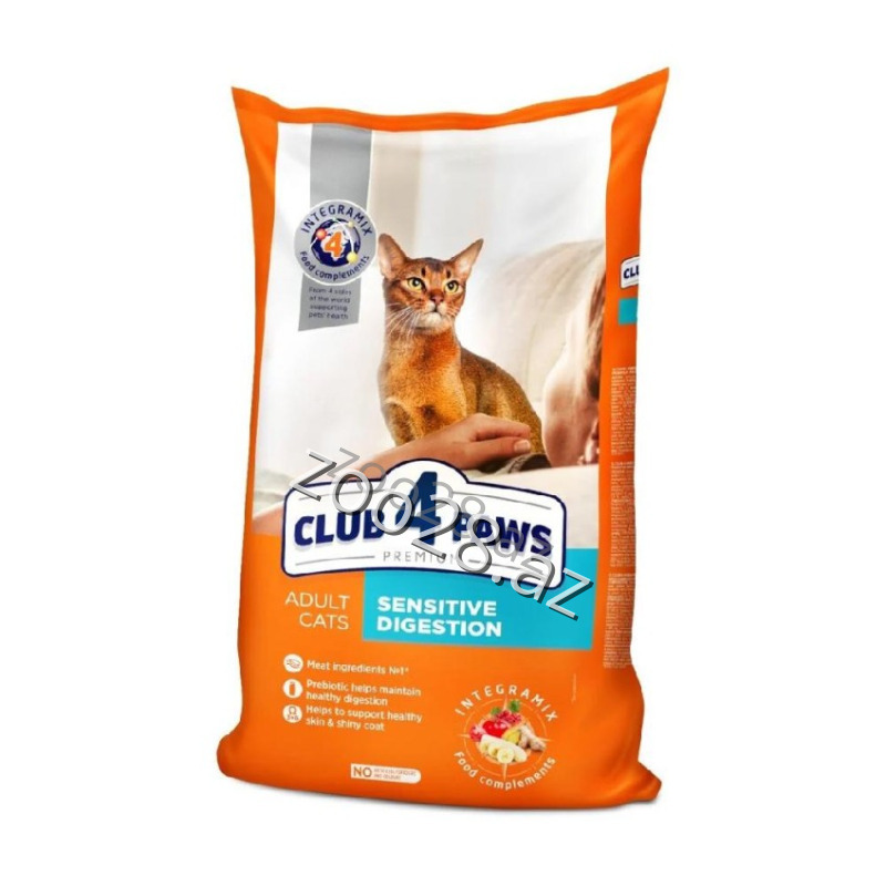 Club 4 Paws Sensitie Həssas Həzm Yetkin Pişiklər - Pişiklər | Zoo28.az