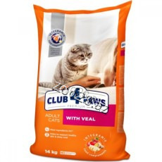 Club 4 Paws With Veal For Cats - Cats