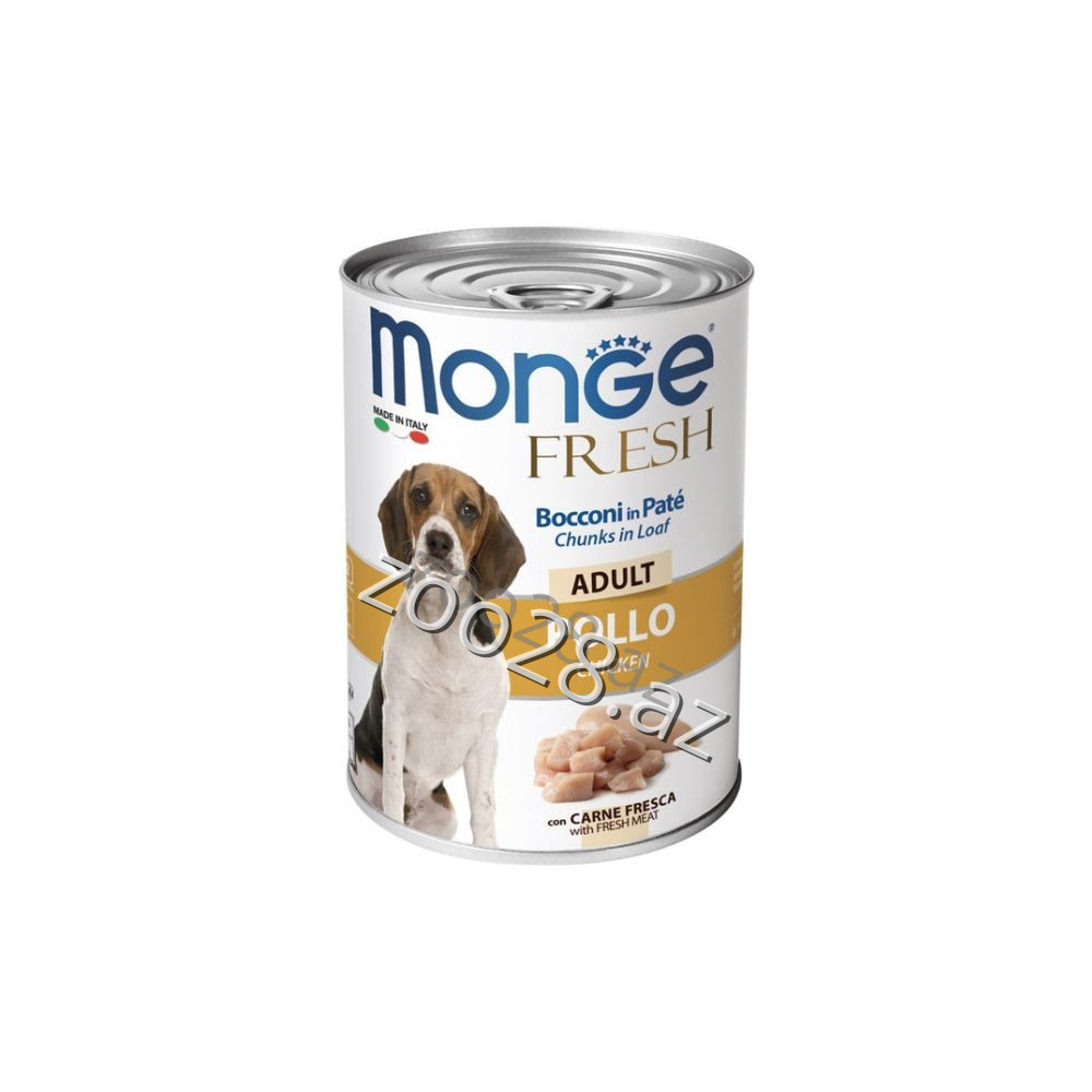 Monge Fresh Adult Dog Pate С Курицей 400 g - Собаки | Zoo28.az