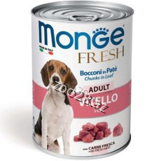 Monge Fresh Adult Dog Pate with Beef 400 gr