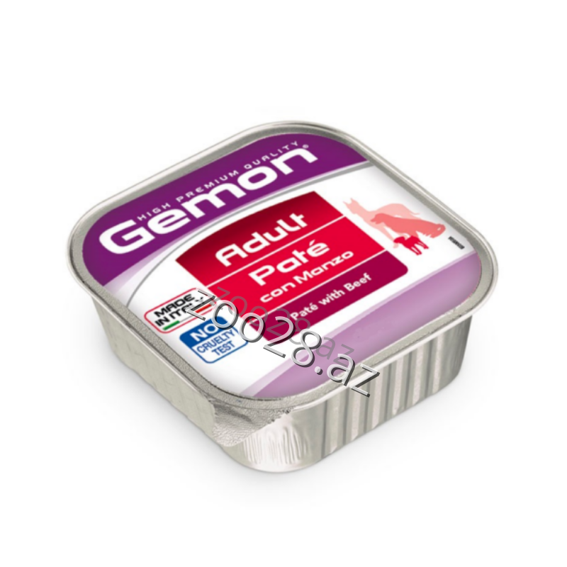 Gemon All Breeds Dog Pate Mal Əti ilə 150 gr - İtlər | Zoo28.az
