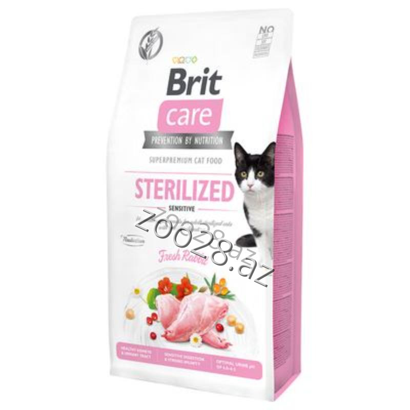 Brit Care Superpremium Sterilised Sensitive с мясом кролика - Кошки | Zoo28.az
